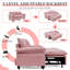 Canapé-lit en chenille convertible 3 positions 73 po-130154659