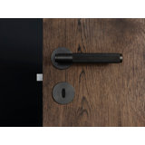 Round Passage (Hall & Closet) Door Lever with Round Rosette