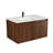 30 Inch Modern Bathroom Vanity With Divided Drawer, Vertical Textured Front And Floating Design - Wall-Mounted Storage Cabinet-640483676