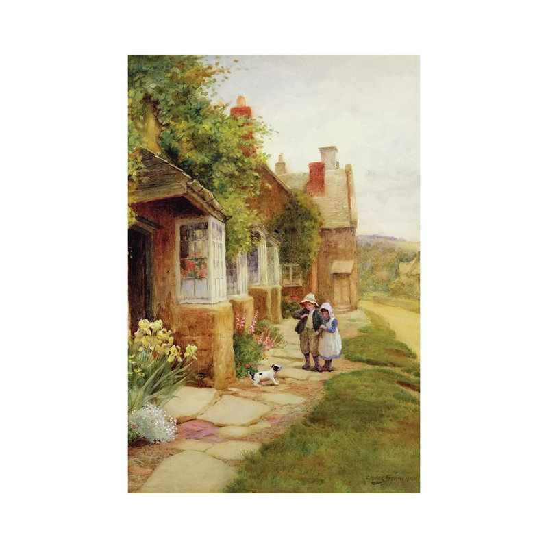 Broadway - The Puppy by Arthur Claude Strachan - Wrapped Canvas Print, 20.32 cm H x 30.48 cm W