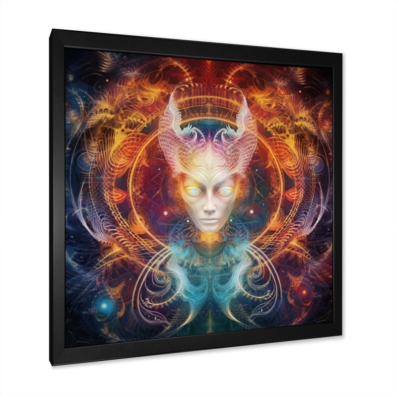 " Bringing Light To The Darkness ", Black Single Picture Framed, 24" H x 24" W x 1" D