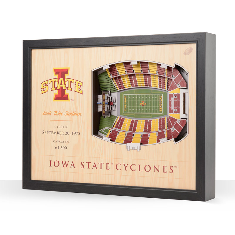 Traditional Entertainment Wall Decor, Iowa State Cyclones