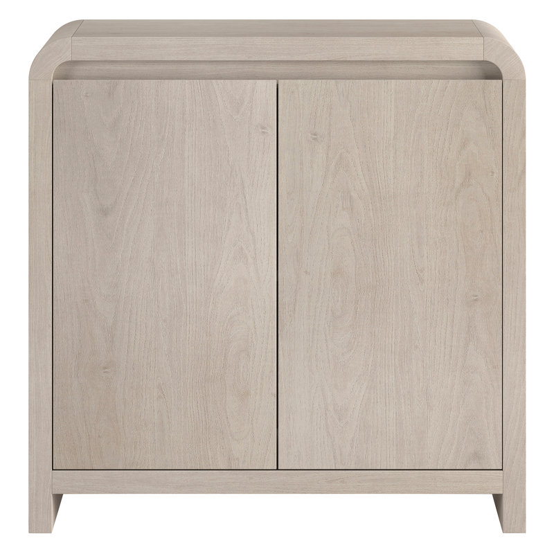 Armoire d'appoint rectangulaire en aulne de 32 po de large Caitlin, Aulne blanc