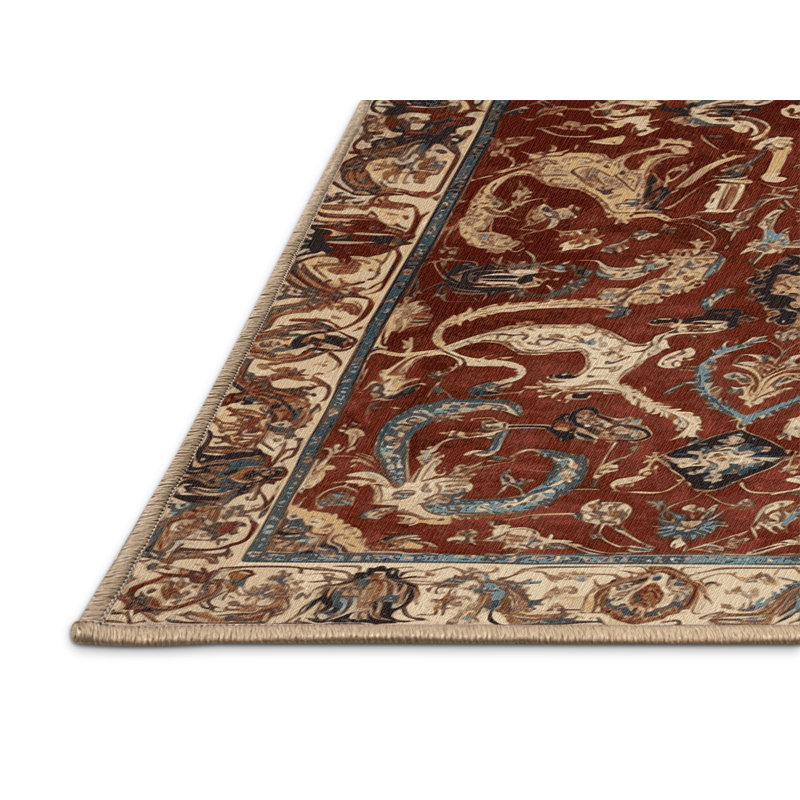 Tapis brun lavable à la machine, Rectangle 2 pi x 3 pi