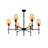 Aadhya 6 - Light Dimmable Sputnik Modern Linear Chandelier