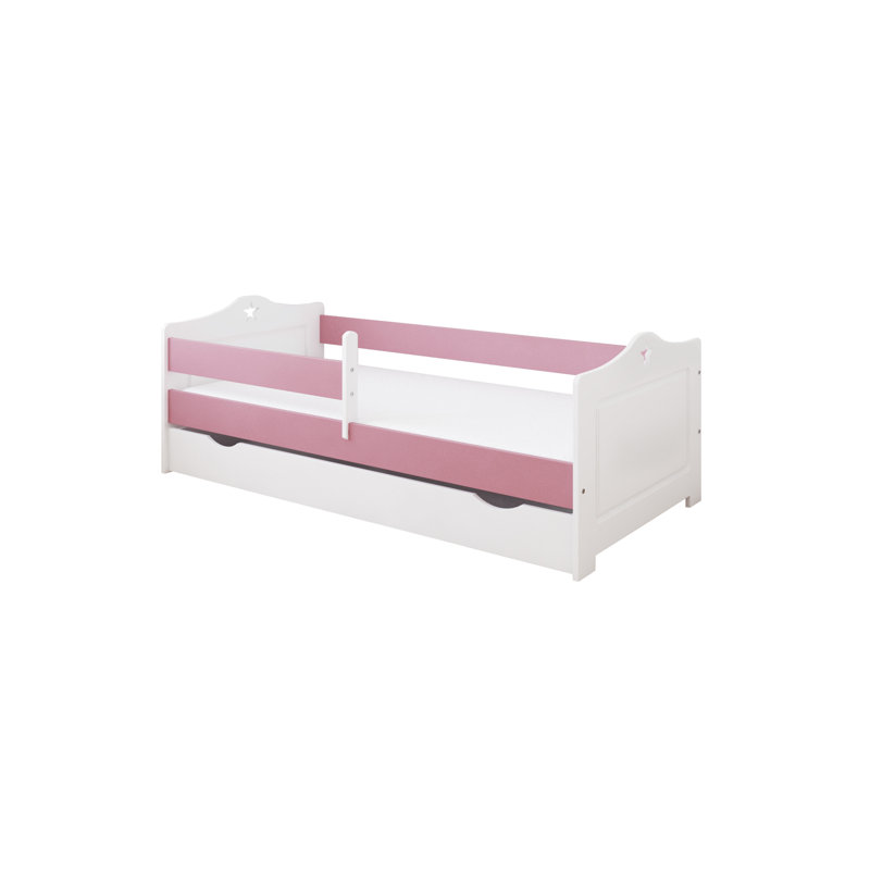 Simons Cabin Bed with Storage Included, 70 x 140 cm, Pink