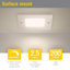 Disc & Square Low Profile Under Cabinet LED Puck Lights, Square, 2700K