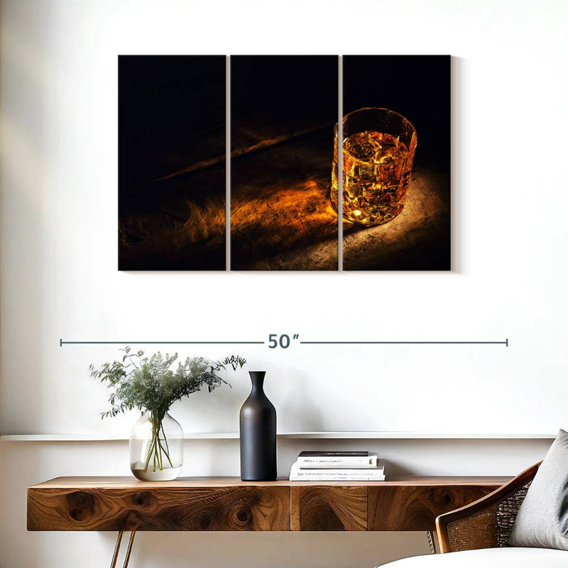 Yarlin Golden Whiskey, 24" H x 38" W
