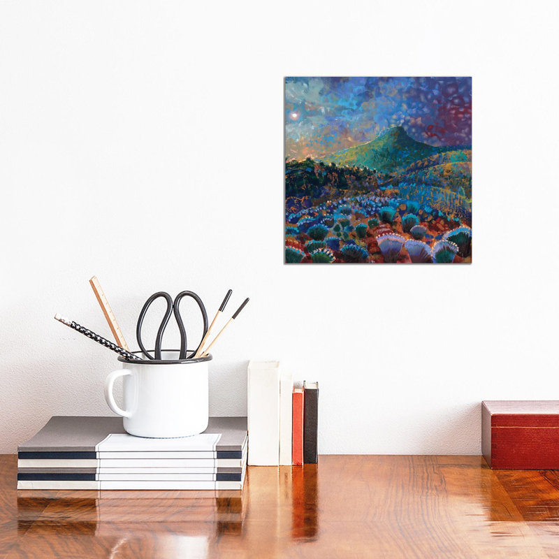 Coyote Springs Ranch by Iris Scott - Painting on Canvas, Wrapped Canvas, 30.48 cm H x 30.48 cm W
