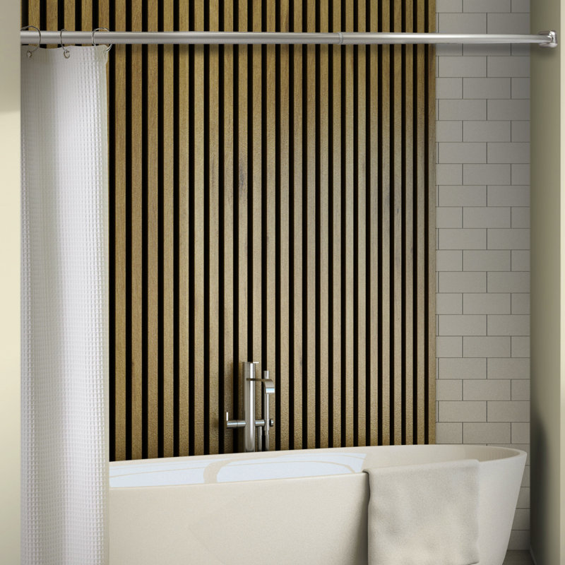 72'' Curved Shower Curtain Rod, Satin Nickel
