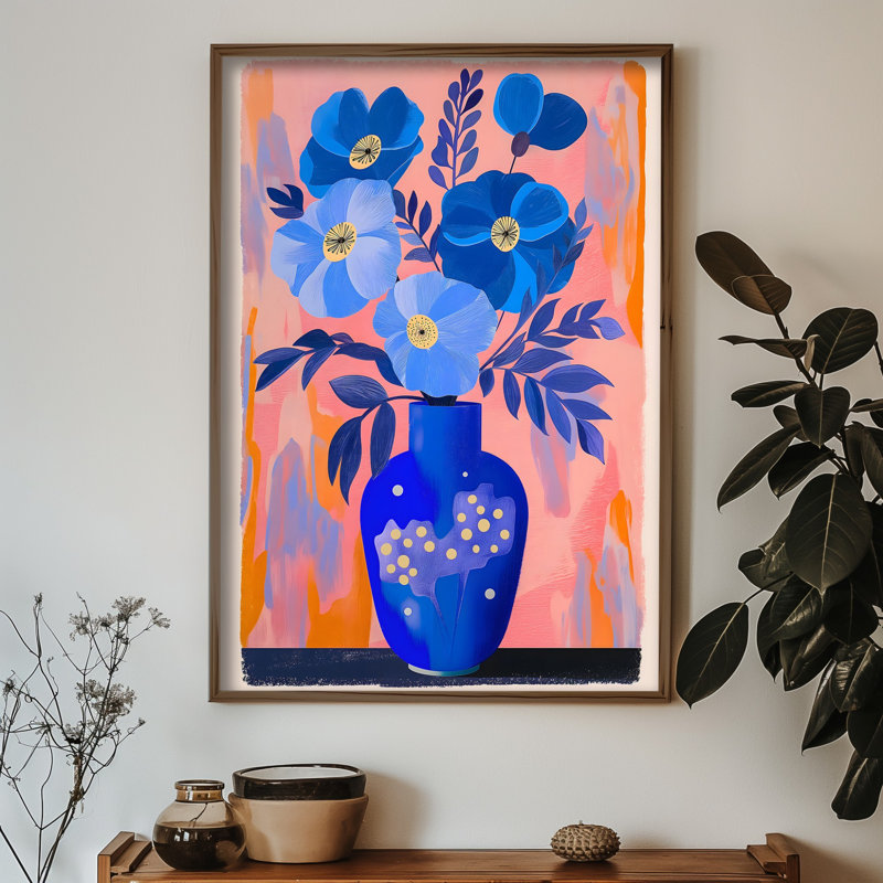 Élégante peinture décorative en panneau de fibres à densité moyenne, 13,8 x 18,5 x 0,1 pouces | 100% panneau de fibres à densité moyenne avec épaisseur de 3 mm, cadre 100% bois de pin | Œuvre d'art imprimée aux UV pour une décoration élégante, parfaite pour le salon ou le bureau