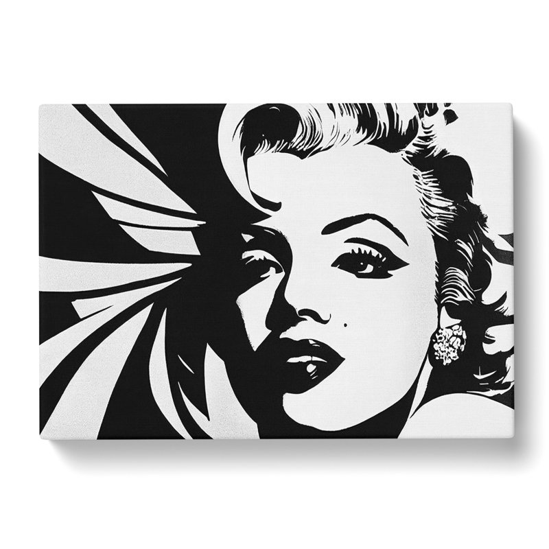 Marilyn Monroe In Monochrome Vol.5 - Wrapped Canvas Print, 50cm H x 76cm W x 3cm D