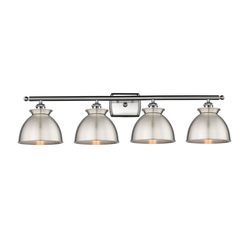 Arev 4 - Light Dimmable Vanity Light, Brushed Satin Nickel, Brushed Satin Nickel, Bulb Not Included