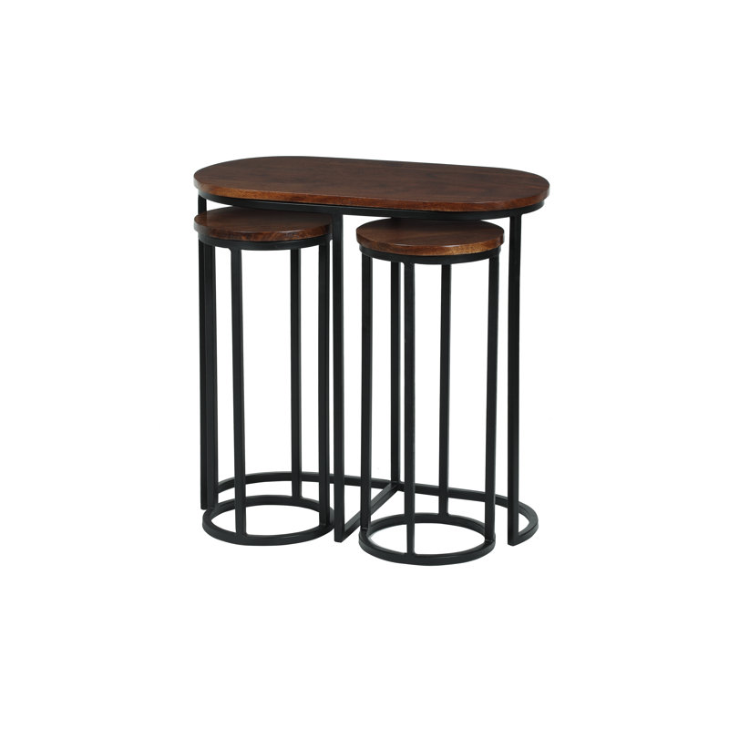 End Table, Dark Brown Wood