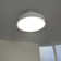 18.9" Modern low profile Ceiling Fan with 4500lm LED Light, Remote Control and Quiet DC Motor for Bedroom