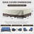 Wendella All-Weather Water Resistant Patio Sofa Cover With Breathable Fabric, 4 Adjustable Elastic Hem, 2 Click-Close Straps & Padded Handles – Windproof, UV Protected-1105922411