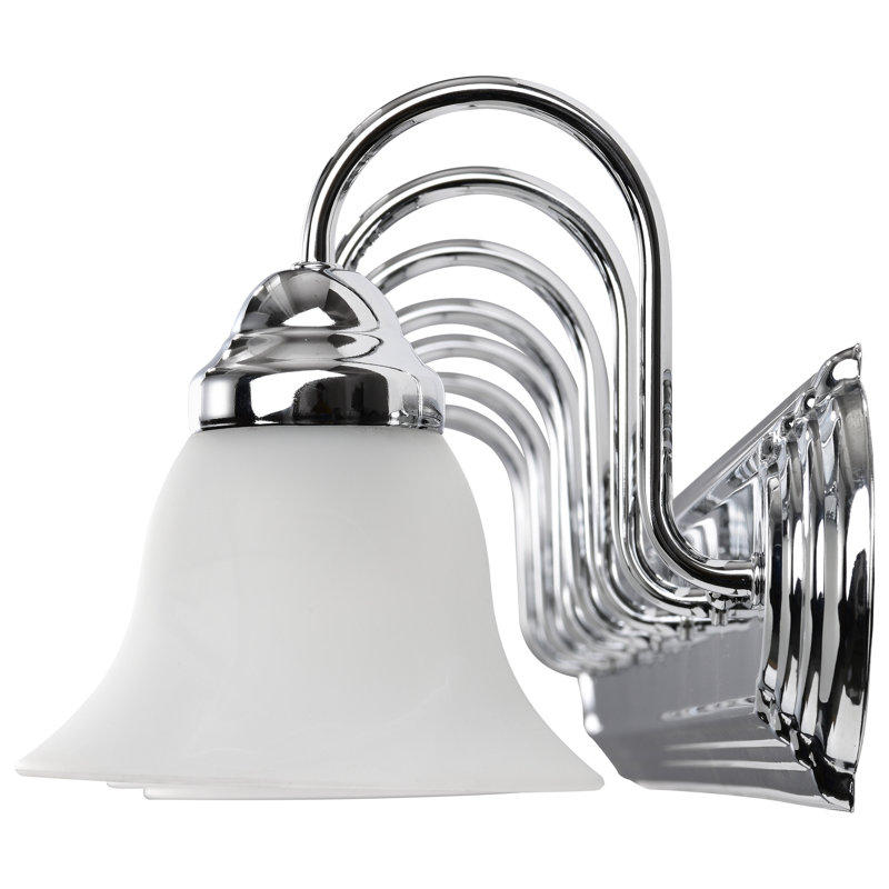 Éclairage de salle de bain à intensité variable 7 lumières Turcotte, 100 W (non incluse), Albâtre, Blanc texturé