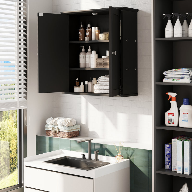 Armoire murale Deyaa, Noir