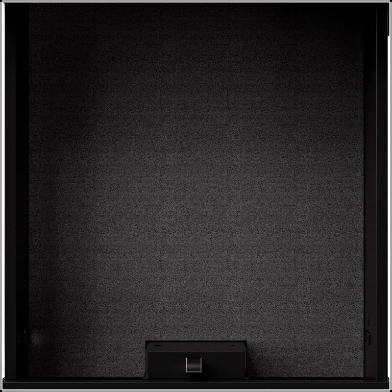 Table basse carrée à double couche avec compartiment caché et verrou d'empreinte digitale - Design élégant en marbre noir et blanc pour la vie moderne