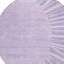 Tapis rond lavable et mauve 8 po