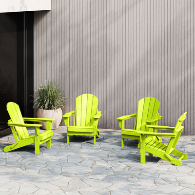 Elland HDPE Folding Adirondack Chair