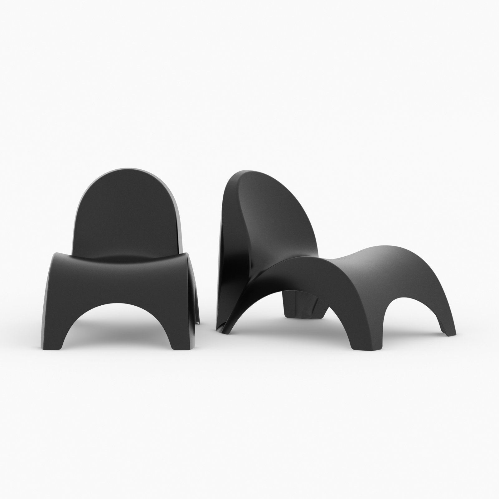 Frederick 2-Person Patio Seating Group, Black