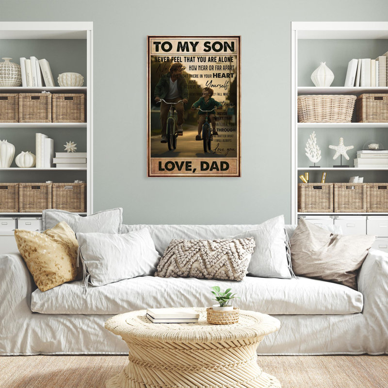 «Iyoni To My Son Love Dad», impression sur toile, H 36 po x l 24 po x P 1,25 po
