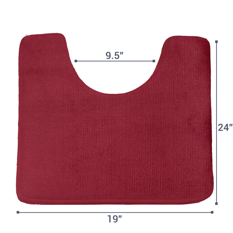 Tapis contour Ashland, Rouge bourgogne