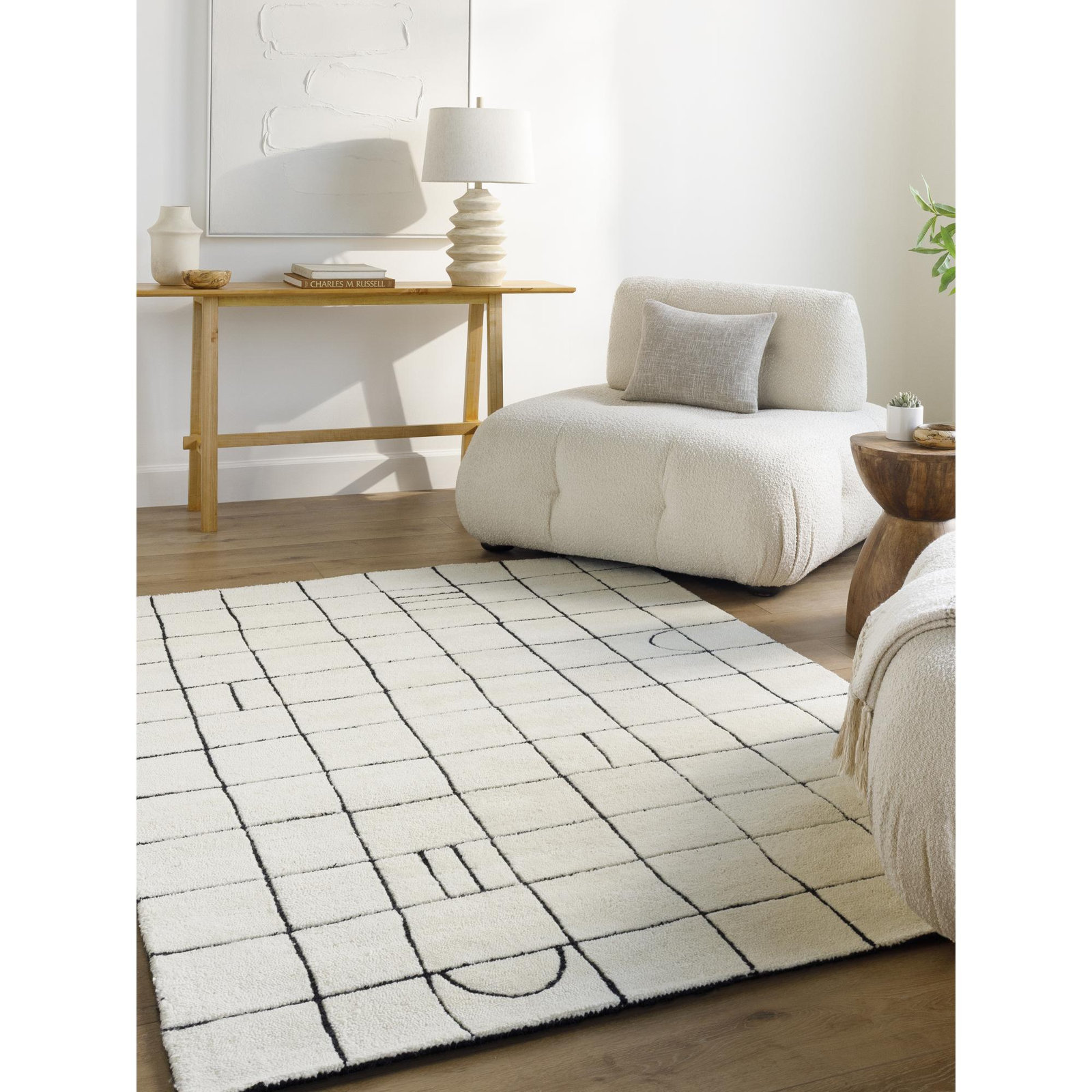Amberwood Hand-Tufted Rug, Rectangle 5' x 7'6"