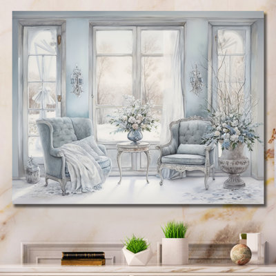 Fenêtres «Winter», impression sur toile scandinave