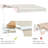 Patio Awning with Retractable Function and Manual Crank-115307247-115307255