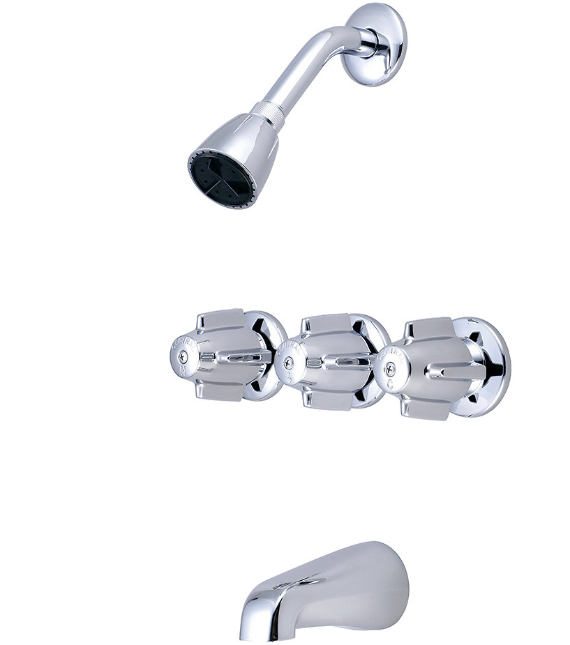 Tub & Shower Faucet with Rough in-Valve Central Brass