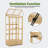 Cold Frame Greenhouse,3 Tier Garden Cold Frame with Drawer and Shelves-96601874