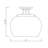Caridad Glass Semi Flush Mount-1029042055