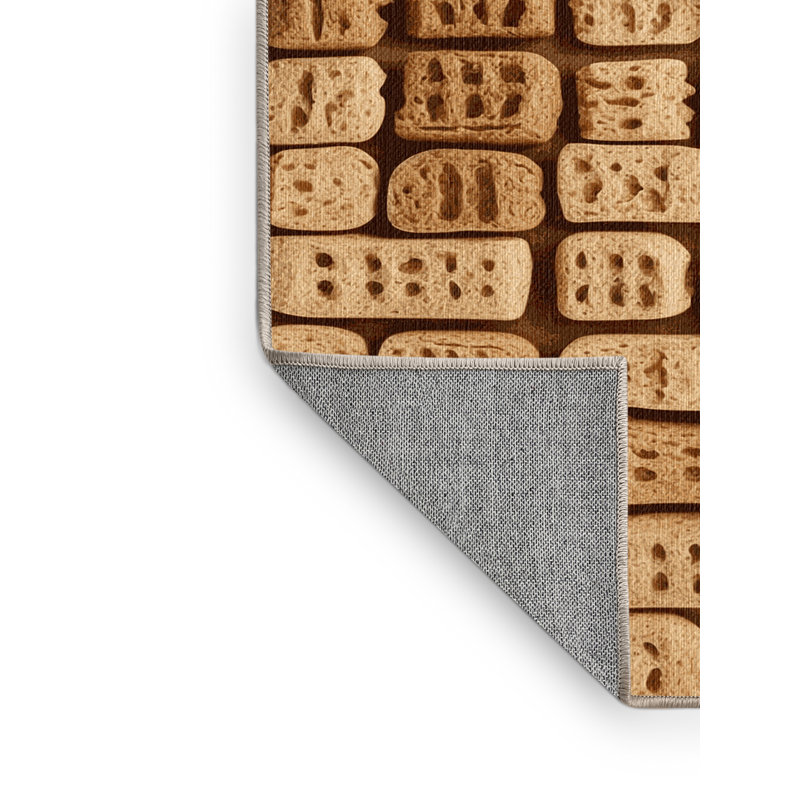  Tapis lavable Biscotti Desserts, Rectangulaire 8 pi x 10 pi