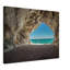 Impression sur toile plage grotte - côtière mer grotte - océan paysage toile affiche - formation de formation rocheuse de bord de mer - Nature Beach Decor - voyage panoramique suspendu - impression de décoration de bord de mer moderne-1538685021-1538685010