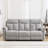 81" Wide Modern Chenille Upholstered Manual Reclining Sofa-1828167391