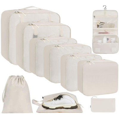 8 ensembles / 10 ensembles de cubes de rangement de différentes tailles pour les accessoires de voyage