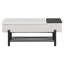Banc de rangement rembourré avec tablette inférieure-1415453895