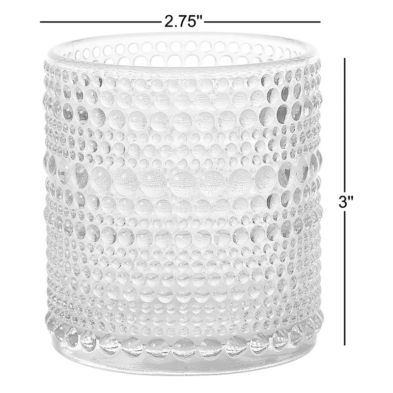 Porte-bougie en verre Clotine