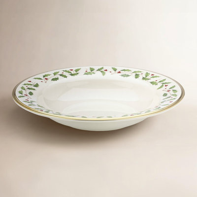 Lenox Holiday Porcelain Soup Plate