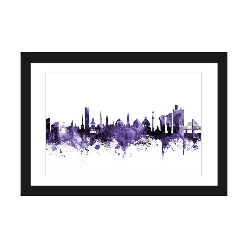 « copenhague, danemark horizon » par michael tompsett, reproduction d’impression sur toile tendue, H 16 po x l 24 po x P 1 po