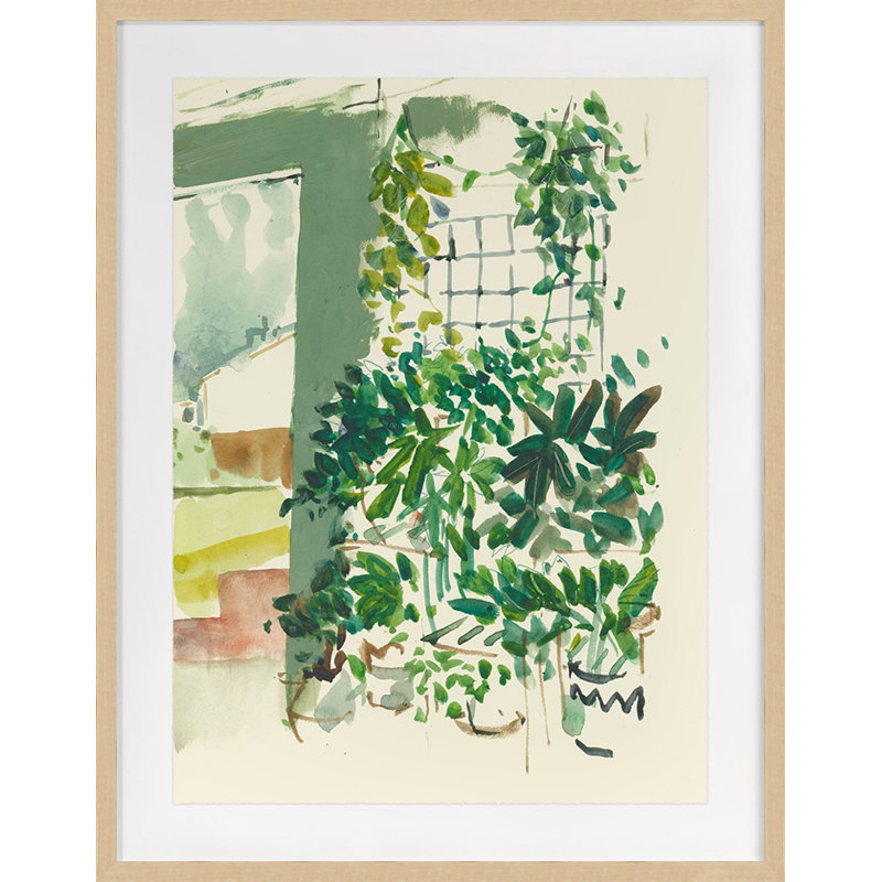 Sun Room B Print by PC Ngo, Maple Framed Paper, 20" H x 16" W x 1.25" D