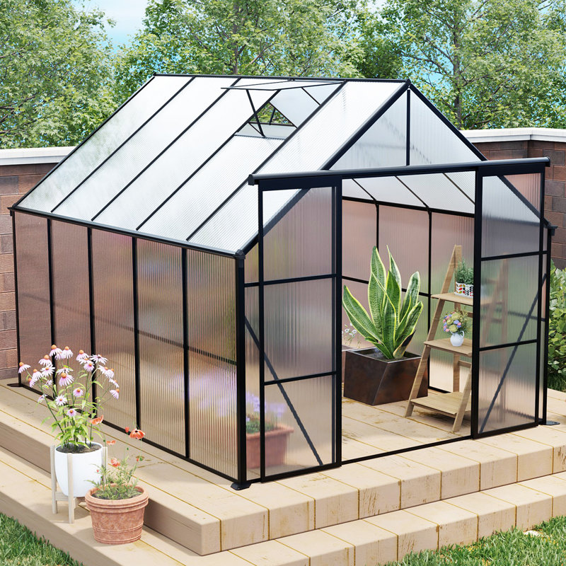 Base surélevée en polycarbonate à double porte 8X10ft