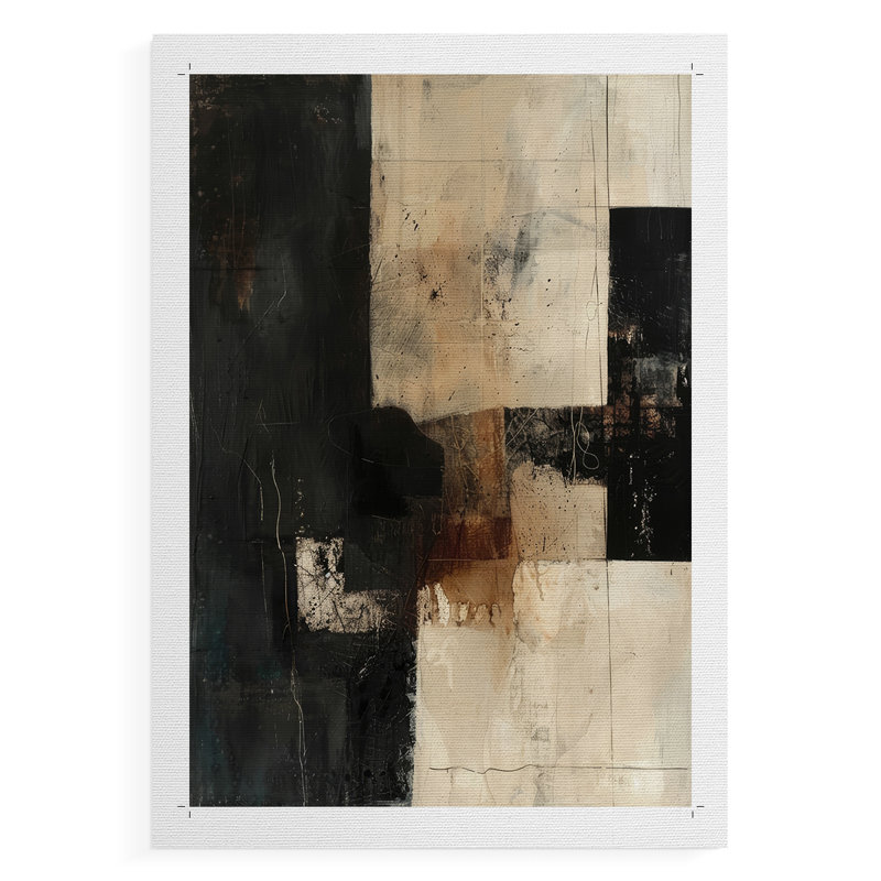 ABSTRACT Series CCDXL III - Impression sur toile seulement - NON-CADRE, H 18 po x l 12 po
