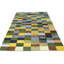 Tapis multicolore à carreaux indo-gabbeh tribal 6 x 8