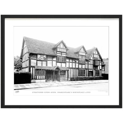 Stratford-upon-Avon, Shakespeare's Birthplace C1955 by Francis Frith - Single Picture Frame Print