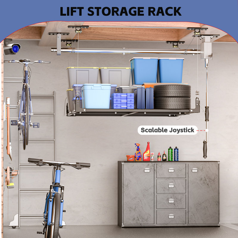 Adjustable Overhead Garage Storage Rack