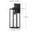 Swarna Outdoor Wall Light with Matte Black Finish