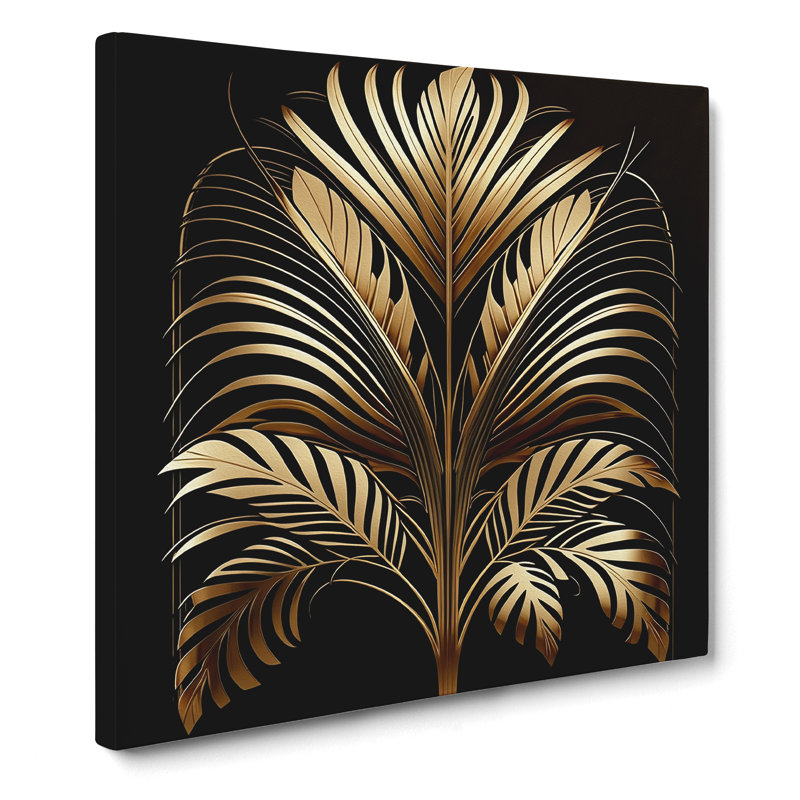 Palm Leaf - No Frame Print, 35cm H x 35cm W x 3cm D